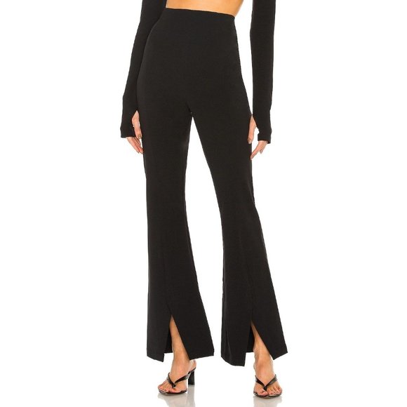 Free People Pants - Free People Real Deal Slit Pant in Black Small